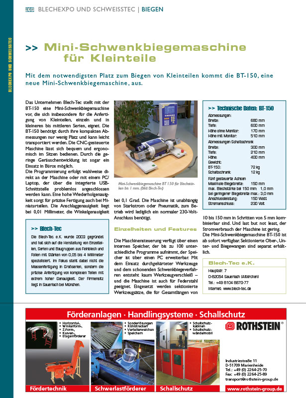 BRP - Blech Rohre Profile // Ausgabe Nr. 6-7 - 2007