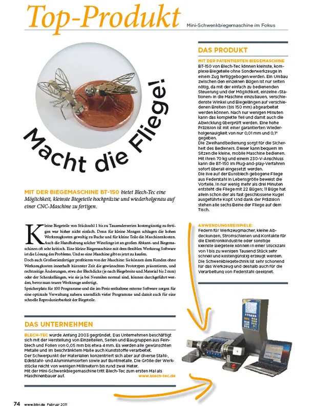 BBR - Bänder Bleche Rohre // Ausgabe Nr. 1 - Februar 2011