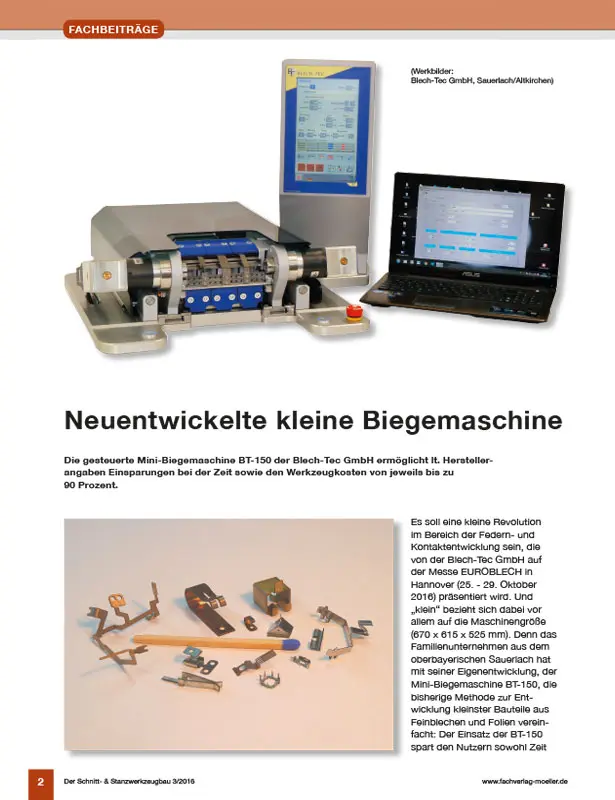 Der Schnitt- und Stanzwerkzeugbau // Ausgabe 3 / 2016