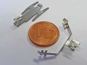 Technische Feder - Vergleich 1 Cent Münze
